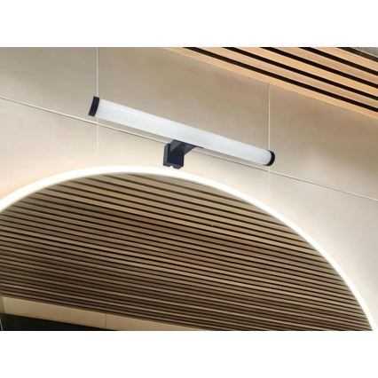 LED badkamerspiegelverlichting LED/8W/230V 30 cm IP44 zwart