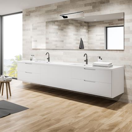 LED badkamerwandlamp SHINE LED/11W/230V 45 cm IP44 zwart