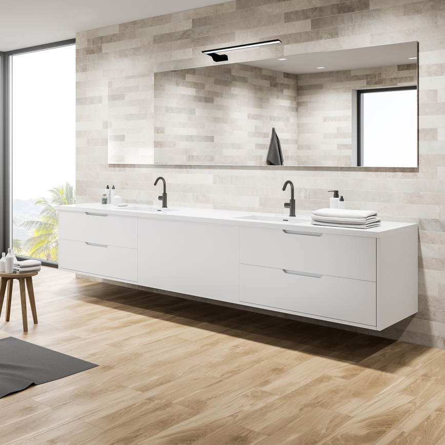 LED badkamerwandlamp SHINE LED/11W/230V 45 cm IP44 zwart