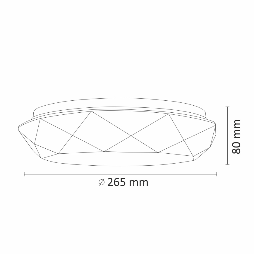 LED Badkamker plafondlamp GALAXY LED/12W/230V IP44