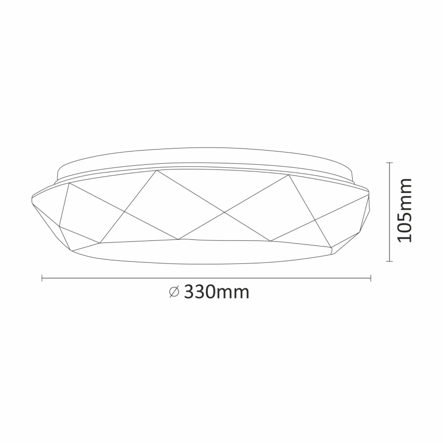 LED Badkamker plafondlamp GALAXY LED/17W/230V IP44