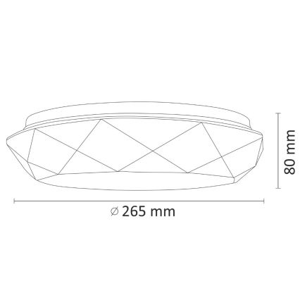 LED Badkamker plafondlamp SELINA LED/12W/230V IP44