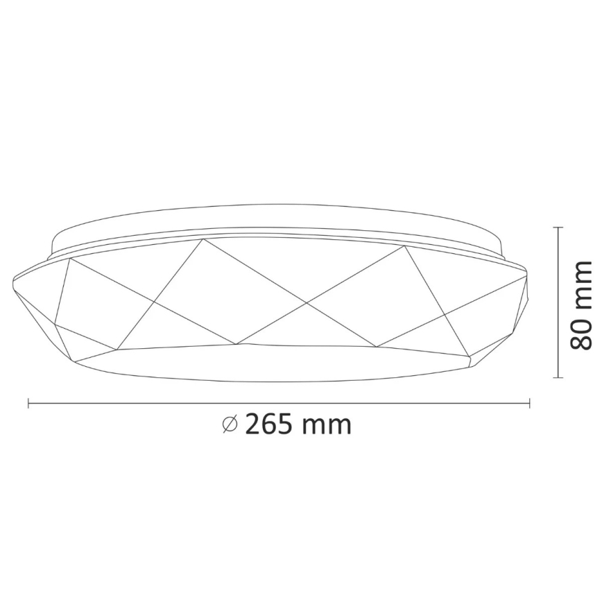 LED Badkamker plafondlamp SELINA LED/12W/230V IP44