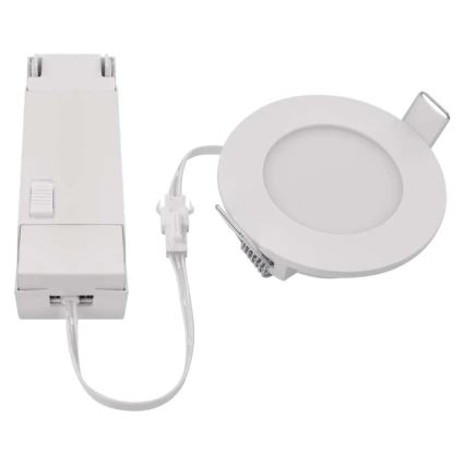 LED Badkamer inbouwspot LORI LED/4,5W/230V IP65 2700/4000K Ø 8,5 cm wit