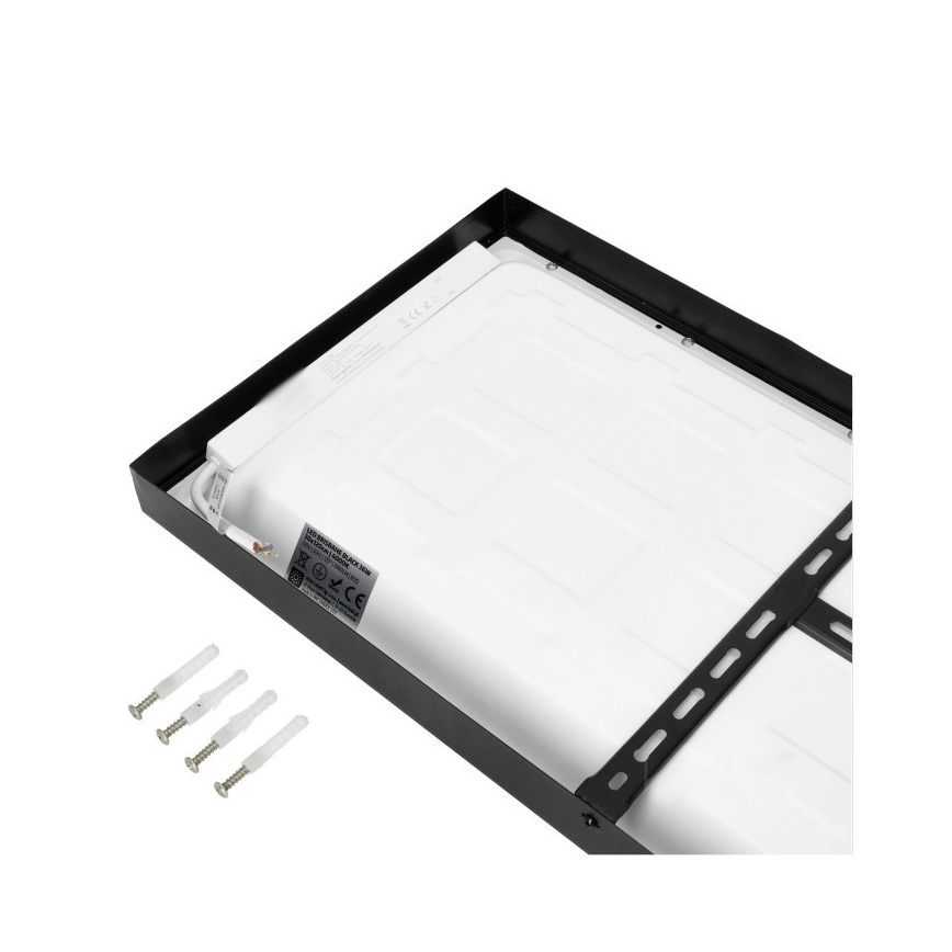 LED Bevestigd Lichtpaneel BRISBANE LED/36W/230V 4000K 29,5x119 cm zwart