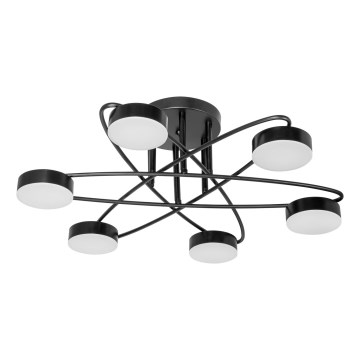 LED Bevestigde Hanglamp 6xLED/7W/230V zwart