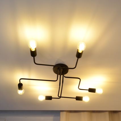 LED Bevestigde Hanglamp TUBE 6xE27/15W/230V