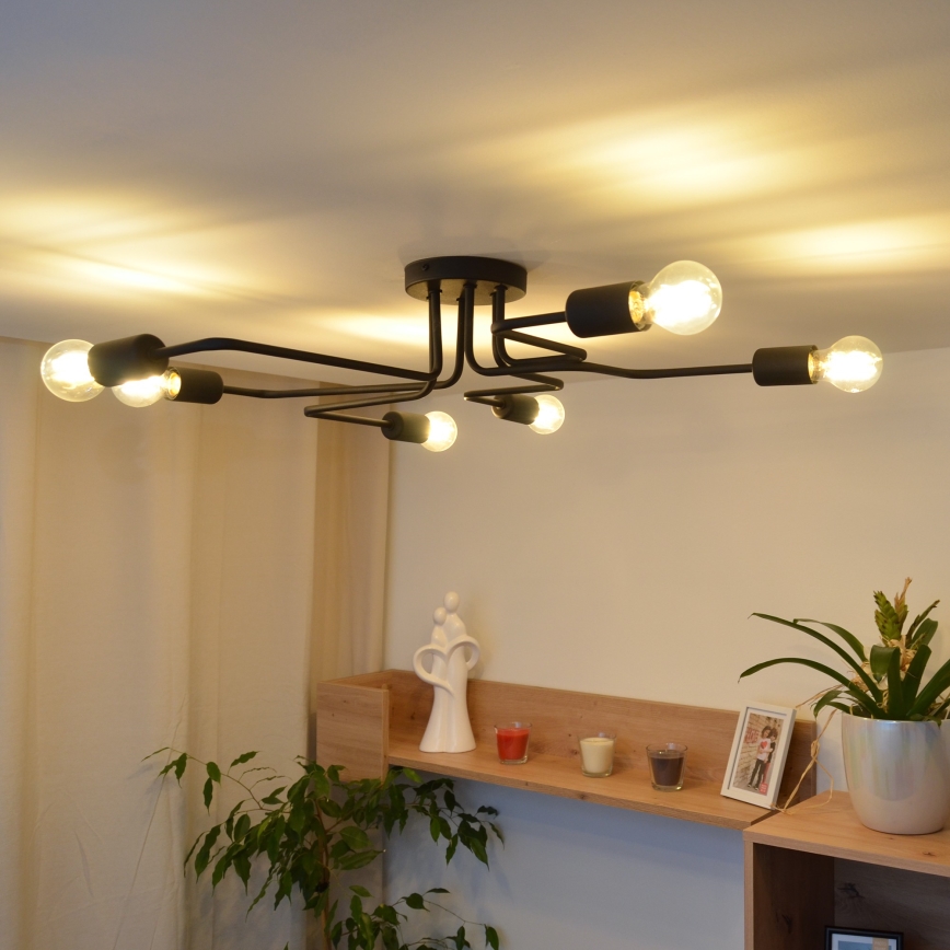 LED Bevestigde Hanglamp TUBE 6xE27/15W/230V