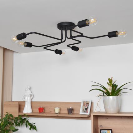 LED Bevestigde Hanglamp TUBE 6xE27/15W/230V