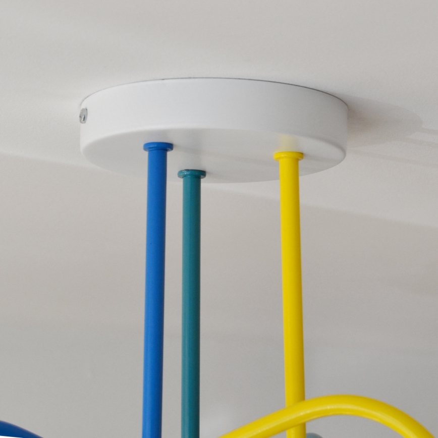 LED Bevestigde hanglamp voor kinderen OXFORD 3xE27/15W/230V