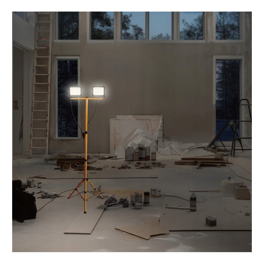 LED Bouwlamp met een standaard NOCTIS 2xLED/50W/230V 4000K IP65