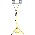 LED Bouwlamp met een standaard TIGRA 2xLED/50W/230V 4000K IP54 zwart/geel