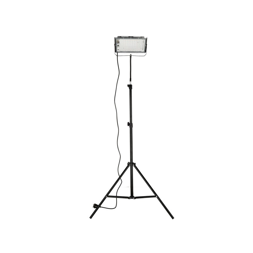 LED Bouwlamp met een standaard voor het kweken van planten FIRON LED/45W/230V IP54 zwart