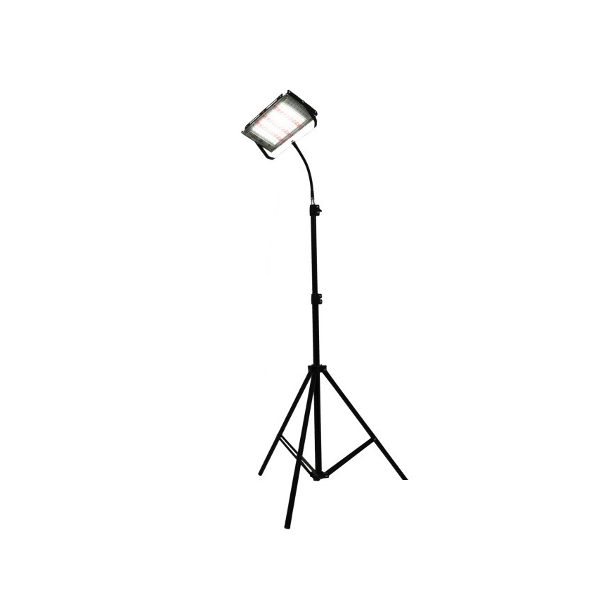 LED Bouwlamp met een standaard voor het kweken van planten FIRON LED/45W/230V IP54 zwart
