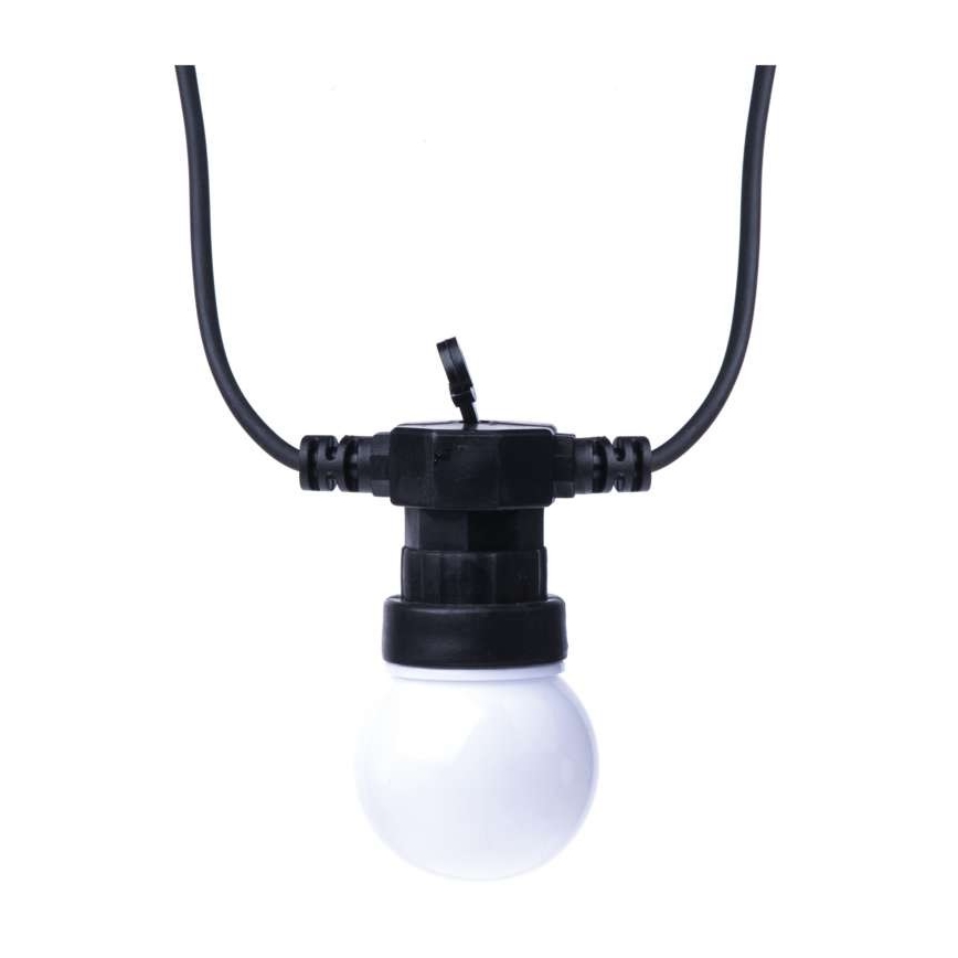 LED buiten decoratieve lichtslinger 10xLED/10m IP44 wit