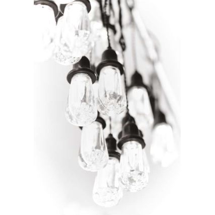 LED buiten decoratieve lichtsnoer 16xLED 8,6m IP44 koud wit
