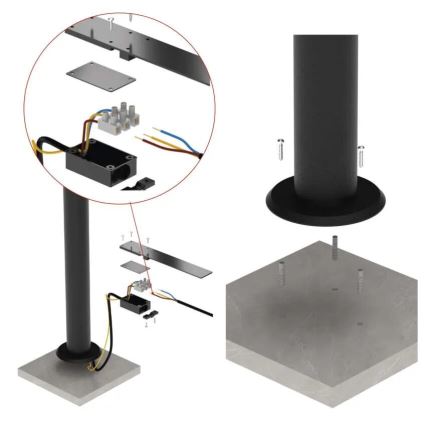 LED Buiten flexibel lamp NIKA LED/12,5W/230V IP44 50 cm