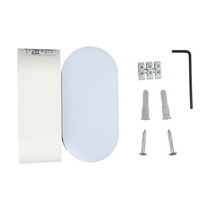 LED Buiten flexibel wandlamp LED/5W/230V 3000K IP65 wit