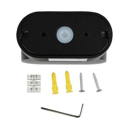 LED Buiten flexibel wandlamp LED/5W/230V 3000K IP65 zwart