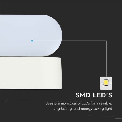 LED Buiten flexibel wandlamp LED/5W/230V 4000K IP65 wit