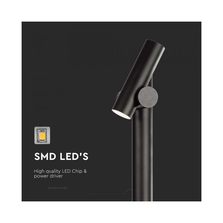 LED Buiten flexible lamp LED/4W/230V 3000K IP44 100 cm zwart