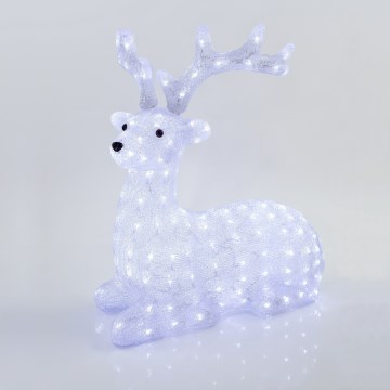 LED buiten kerstdecoratie 200xLED/6W/230V IP44 koel wit rendier