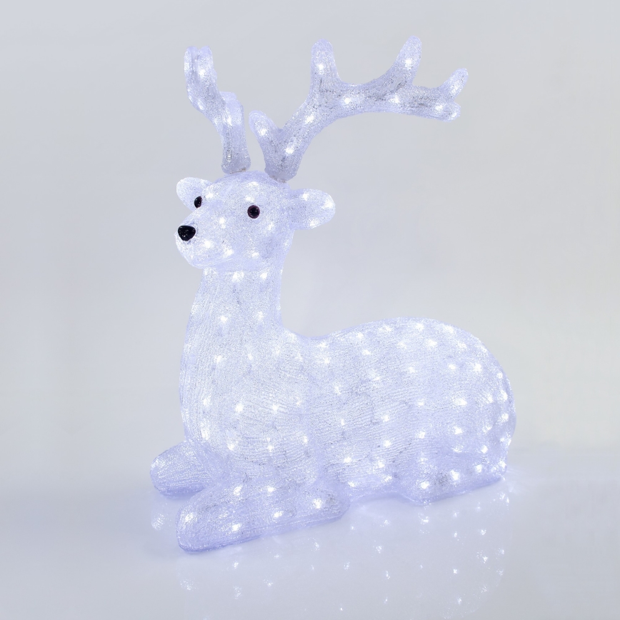 LED buiten kerstdecoratie 200xLED/6W/230V IP44 koel wit rendier