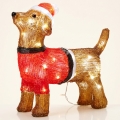 LED buiten kerstdecoratie 40xLED/230V 35 cm IP44 hond