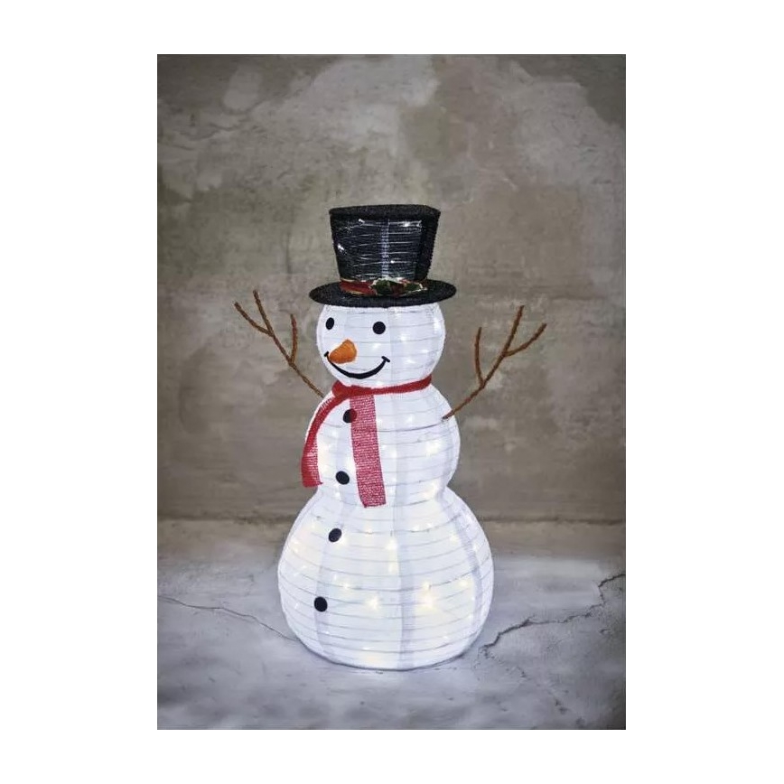 LED buiten kerstdecoratie 80xLED/2,25W/4,5/230V IP44 90 cm sneeuwpop