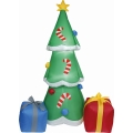 LED buiten kerstdecoratie LED/8,4W/12/230V 180 cm IP44 kerstboom en cadeaus