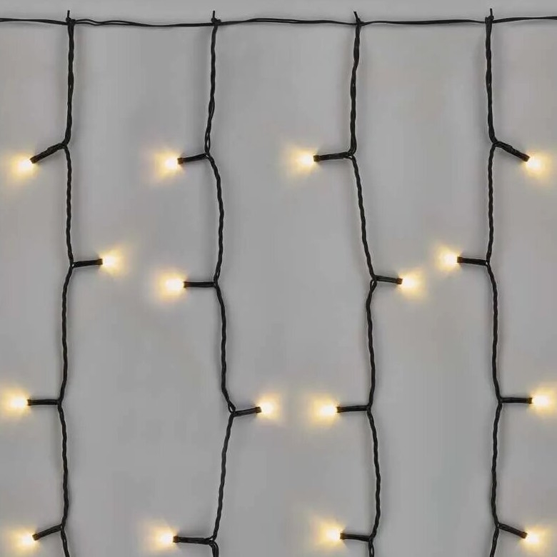 LED buiten kerstketting 100xLED/1x2m IP44 warm wit