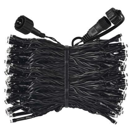 LED buiten kerstlichtsnoer 100xLED/10m IP44 koud wit