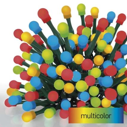 LED buiten kerstsnoer 80xLED/8 functies 13m multicolor IP44