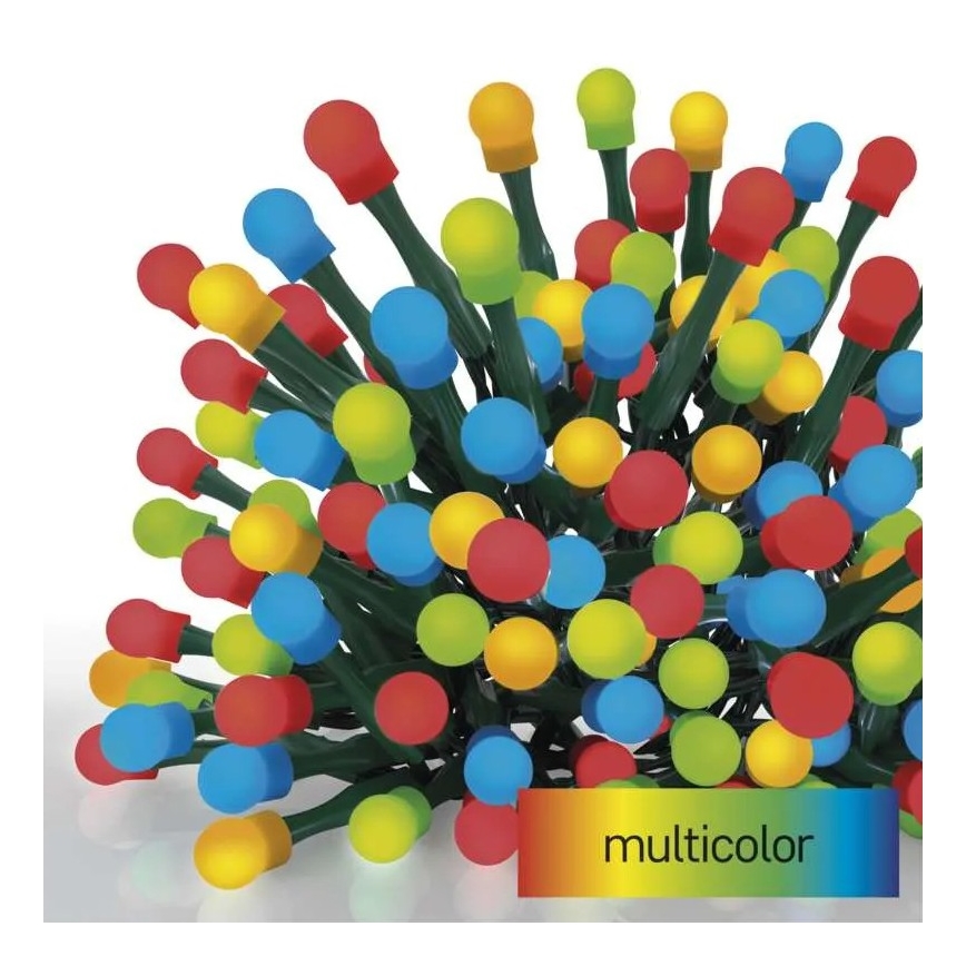LED buiten kerstsnoer 80xLED/8 functies 13m multicolor IP44