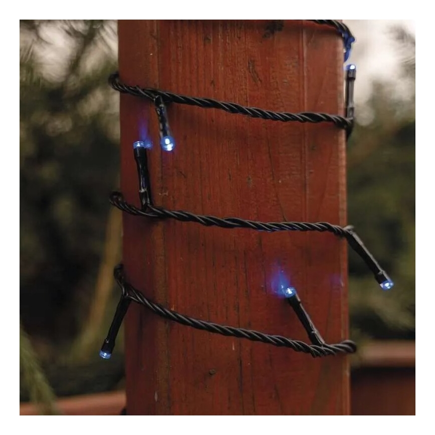 LED buiten kerstverlichting 100xLED/10m IP44 blauw