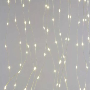 LED buiten kerstverlichting 240xLED/8 functies 6,7 m IP44 warm wit
