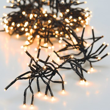 LED buiten kerstverlichting 3000xLED/230V/8 functies 24,8 m IP44 warm wit