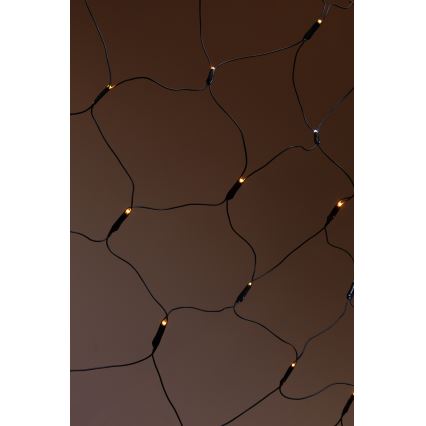 LED Buiten NET-lichtgordijn 240xLED/7,2W/230V 1,5x2 m IP44 warm wit