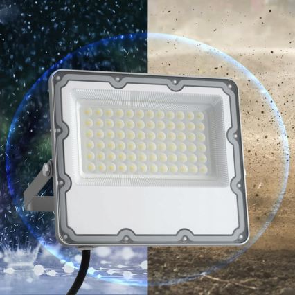 LED buiten schijnwerper LED/50W/230V 4500K IP65 grijs