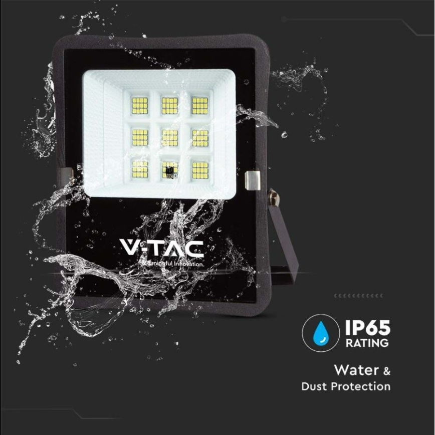 LED Buiten zonne- Schijnwerper LED/6W/3,2V 6400K IP65 + afstandsbediening