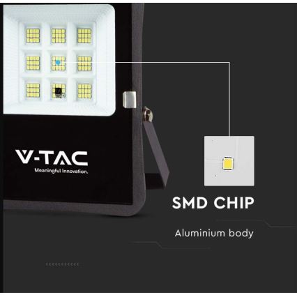 LED Buiten zonne- Schijnwerper LED/6W/3,2V 6400K IP65 + afstandsbediening