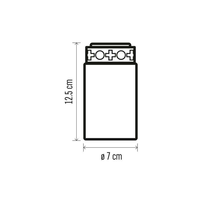 LED buitendecoratie LED/2xC IP44 rood