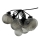 LED buitendecoratieve slinger 10xLED/0,15W/230V 6,8 m IP44 zwart/rookkleurig