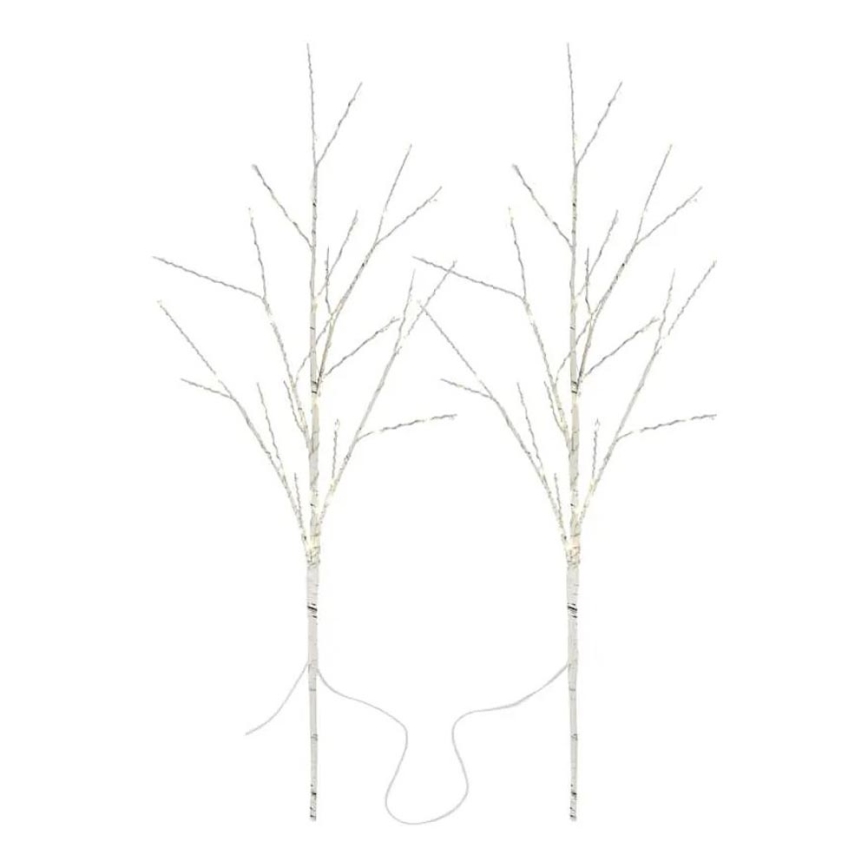 LED buitenkerstdecoratie 100xLED/3xAA warm wit IP44