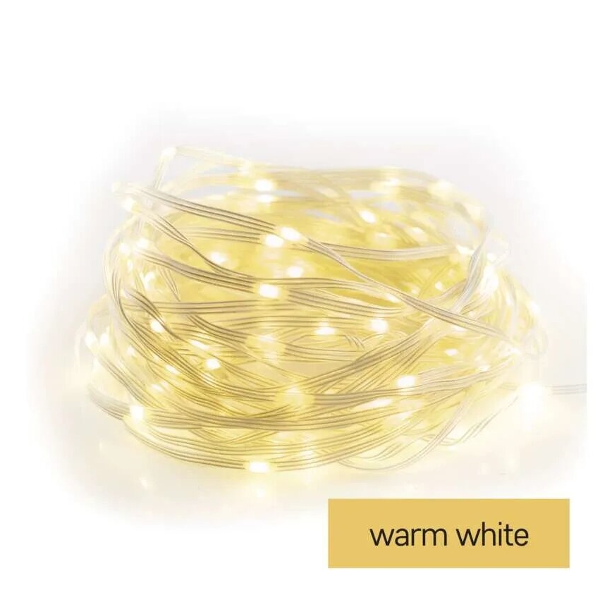 LED Buiten kerstverlichting 120xLED/17m IP44 warm wit