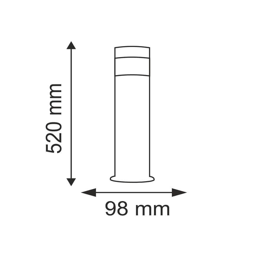 LED Buitenlamp COLLUM 1xLED/3,6W/230V IP44 52 cm