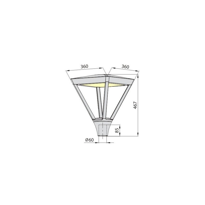LED Buitenlamp ELGO LED/45W/230V 4000K