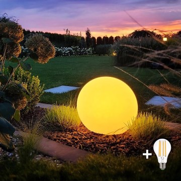 LED Buitenlamp GLOBO 1xE27/9W/230V diameter 30 cm IP44