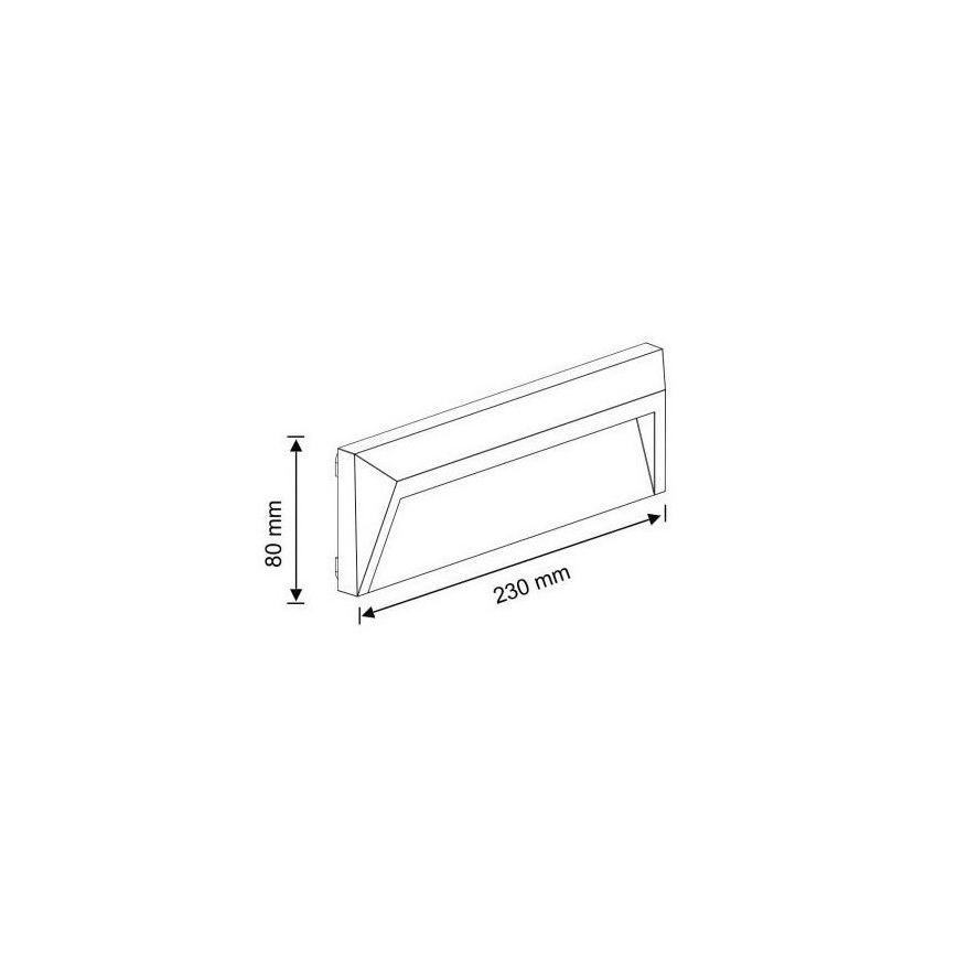 LED Buitenlamp voor trappen HOLDEN LED/1,6W/230V IP65 antraciet