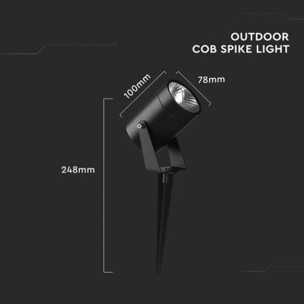 LED buitenlamp LED/10W/230V 4000K IP65